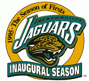 Tak wyglądało logo Jaguars podczas pierwszego sezonu w NFL.
