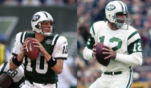 Chad Pennington i Joe Namath byli znakomitymi rozgrywającymi w barwach New York Jets...teraz grę ofensywną ich ukochanego zespołu prowadzą tacy nijacy zawodnicy jak Michael Vick czy Geno Smith