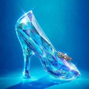 13cm-Exclusive-Custom-Cinderella-Glass-Slipper-Crystal-Wedding-Shoes-High-Heels-Peep-font-b-Pumps-b